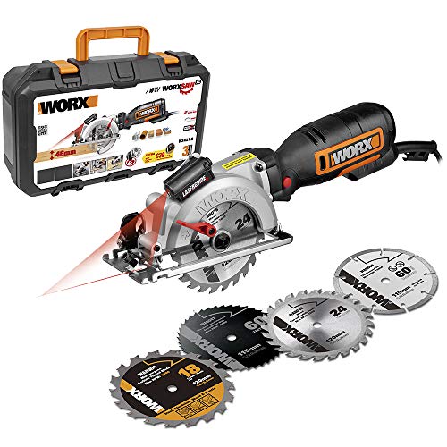 Sierra Circular WorxSaw XL 710W 46mm 4 discos de corte, Worx - WX427.2