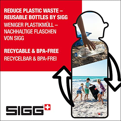 SIGG Underwater Pirates Cantimplora infantil (0.4 L), botella para niños sin sustancias nocivas y con tapa hermética, cantimplora ligera de aluminio