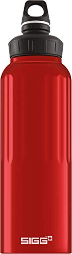 SIGG WMB Traveller Red Botella cantimplora (1.5 L), botella con tapa hermética sin sustancias nocivas, botella de aluminio ligera