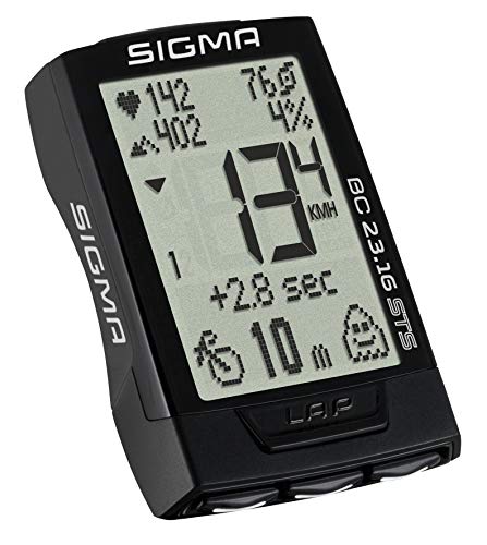 Sigma 02317 Ciclocomputador, Unisex Adulto, Negro, Talla Única