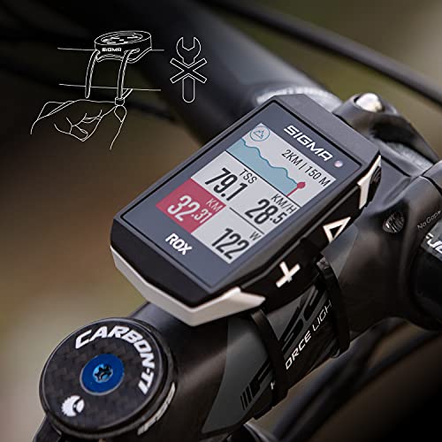Sigma GPS Rox 11.1 EVO Mano, Deportes,Ciclismo, White (Blanco), Talla Única