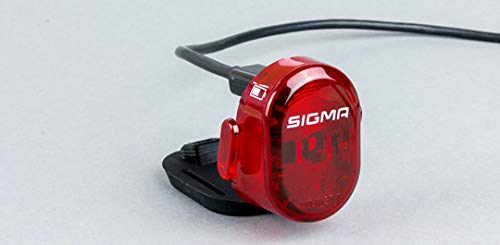 Sigma Nugget II Flash Faro Delantero, Deportes y Aire Libre, Rojo, Talla Única