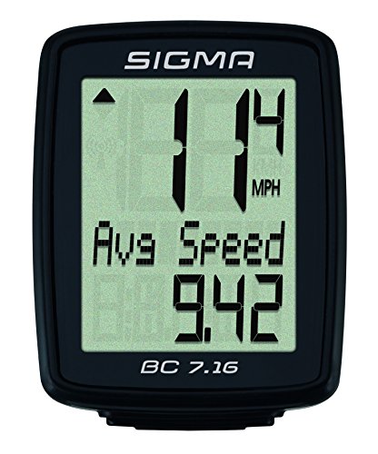 Sigma Sport 07160 Ciclocomputador, Unisex Adulto, Negro, Talla Única