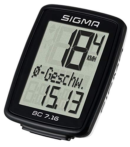 Sigma Sport 07160 Ciclocomputador, Unisex Adulto, Negro, Talla Única