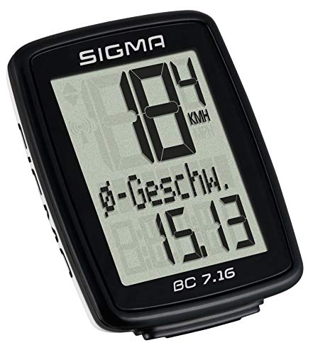 Sigma Sport 07160 Ciclocomputador, Unisex Adulto, Negro, Talla Única