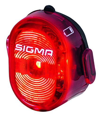 Sigma Sport Aura 60 Set de Luz Delantera y Trasera, Unisex Adulto, Negro/Rojo, Talla Única