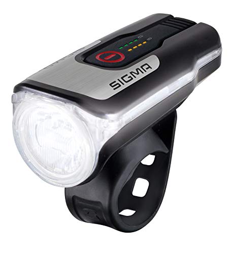 SIGMA SPORT - Aura 80 | Faro de bicicleta LED 80 lux | Faro delantero con batería que cumple la normativa alemana de tráfico