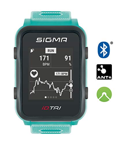 Sigma Sport ID.Tri Basic Reloj de triatlón GPS, Unisex-Adult, Neon Mint,