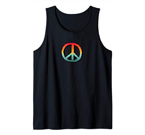 Signo de la paz retro lindo verano Camiseta sin Mangas