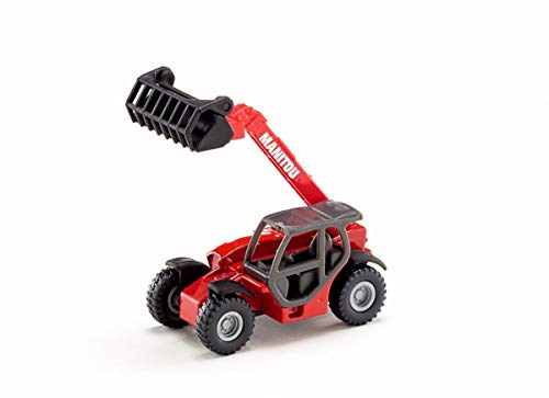 siku 1482, Cargadora telescópica Manitou MLT840, Metal/Plástico, Rojo, Brazo de carga móvil