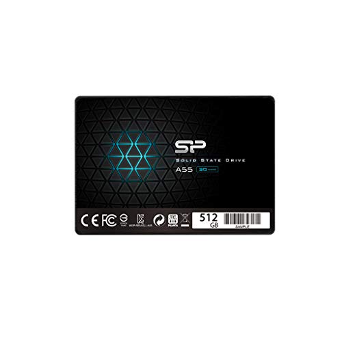 Silicon Power Ace A55 - SSD Disco Duro Sólido Interno 512 GB, 2.5", SATA III, 6 Gbit/s(3D NAND)