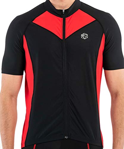 SILIK Camisas de Ciclismo de Carretera para Hombre Ciclismo de Carretera de Manga Corta de montaña Transpirable de Secado rápido Tops