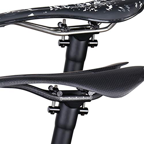 Sillín de bicicleta ligera de fibra de carbono Tija de sillín mensaje MTB Tija de sillín bicicleta de carretera 27.2 / 30.8 / 31.6mm 130-155g tornillos de titanio en bicicletas Tija de sillín Tubo del