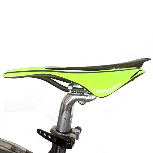 Sillín ligero de carbono completo compatible con bicicletas plegables Brompton Dahon Tern NEGRO VERDE