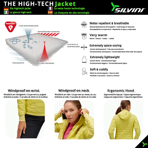 SILVINI Cesi Damas de la Chaqueta de Primaloft Mountain Warehouse Impermeable Plegable Abrigo Ligero Mujer Abrigos de Mujer Elegantes Mountain Warehouse Mujer Anorak Nieve Mujer Vans Mujer