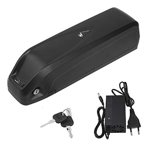 Sinbide Batería para Bicicleta Eléctrica 36V/48V Batería Hailong 10Ah/13Ah/17Ah e-Bike Batería Li-Ion, con Puerto USB Cargador Cerradura Antirrobo Placa de Conexión Fija Motor 250-1000W (48V, 17Ah)