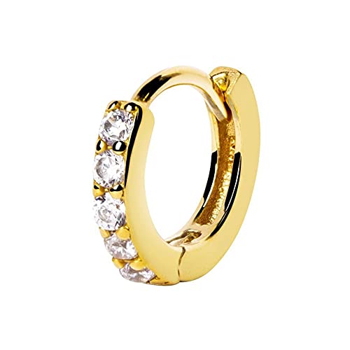 SINGULARU ® - Pendiente Suelto Aro Cleo M Oro - Joyas mujer