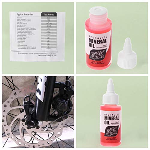 Sistema de aceite mineral para frenos de bicicleta, 60 ml, líquido para bicicletas de montaña para Shimano