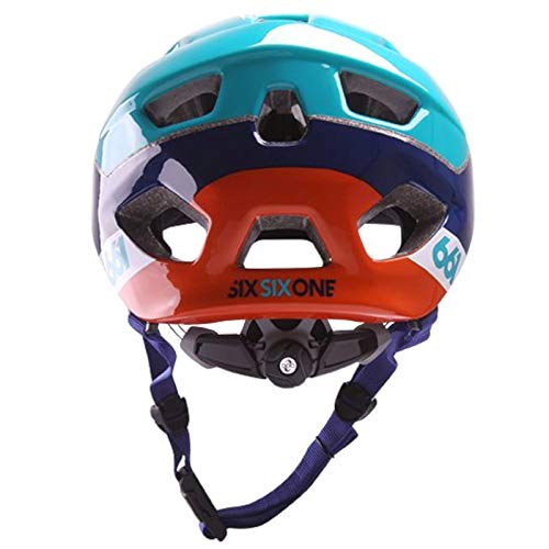 SixSixOne Fahrradhelm EVO AM, Orange Blau, XS/S, 7183-6