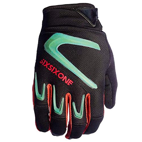 SixSixOne Unisex Handschuhe Rage, Schwarz Türkis, XL, 7251