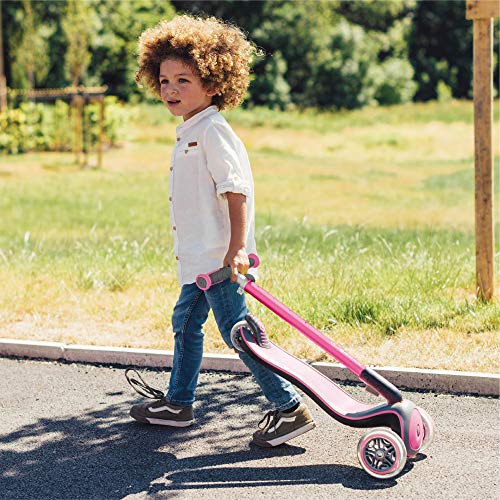 Sk8teforyou Bicicleta Infantil Unisex para niños Globber Elite Lights Deluxe, Rosa, 1 Talla