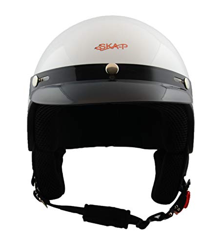 SKA-P Casco Demi Jet 1FH Smarty XL (59cm) Bianco metal