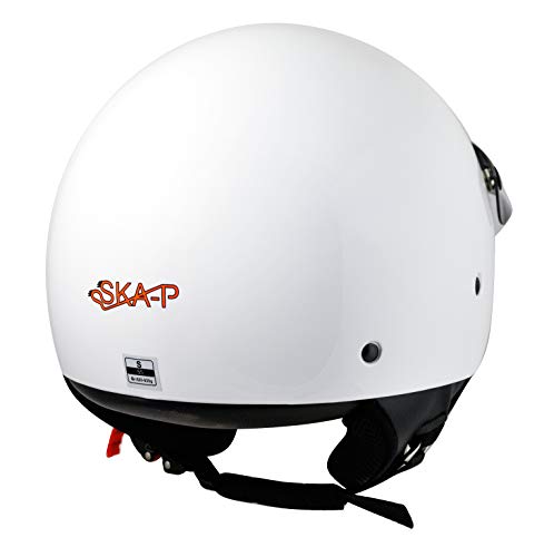 SKA-P Casco Demi Jet 1FH Smarty XL (59cm) Bianco metal