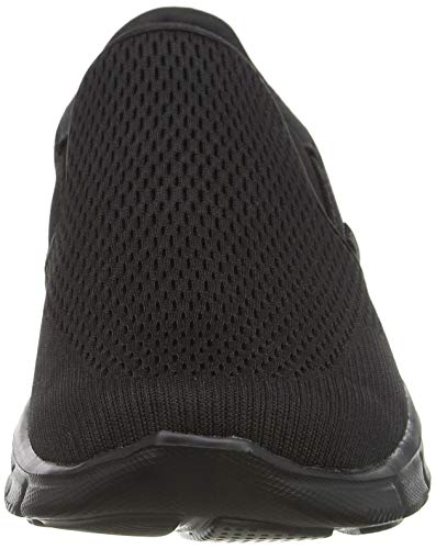 Skechers Equalizer-Double Play, Zapatillas sin Cordones Hombre, Negro (BBK Black Engineered Mesh/Trim), 40 EU