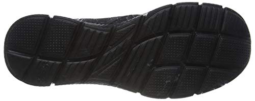 Skechers Equalizer-Double Play, Zapatillas sin Cordones Hombre, Negro (BBK Black Engineered Mesh/Trim), 40 EU