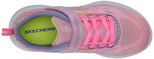 Skechers Go Run 600-Shimmer Speeder, Zapatillas, Multicolor (LPMT Black Mesh/Multi Foil Trim), 28 EU