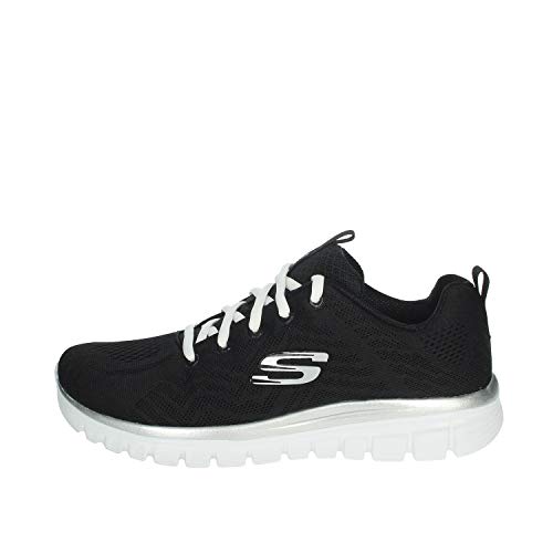 Skechers Graceful-Get Connected-12615 - Zapatillas deportivas para mujer Negro Size: 42 EU