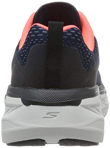 Skechers Max Cushioning Premier, Zapatillas sin cordones Mujer, Azul (Nvy Textil Sintético Pnk Trim Nvpk), 38 EU