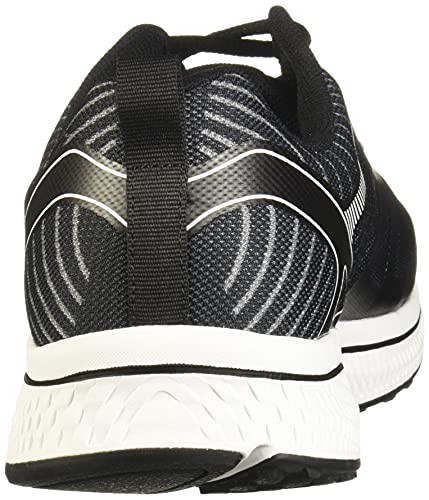 Skechers Performance Go Run Consistent-Fleet Rush, Zapatillas Hombre, Negro (BKW Black Synthetic/Textile/White Trim), 43 EU