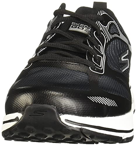 Skechers Performance Go Run Consistent-Fleet Rush, Zapatillas Hombre, Negro (BKW Black Synthetic/Textile/White Trim), 45.5 EU