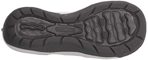 Skechers Reggae Cup-Oh, Snap, Sandalias de Punta Descubierta Mujer, Negro (BLK Black & Grey Gore), 41 EU