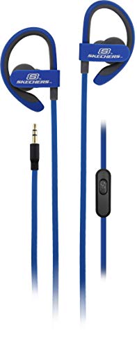 Skechers True Fit Earbuds with Behind The Ear Hooks, SK197, Blue