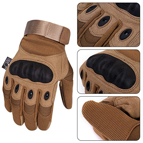 SKYSPER Guantes de Moto Motocicleta Pantalla Táctil de Dedo Completo Protectores Mujeres y Hombres Guantes Tácticos para Bicicleta Ciclismo ATV BMX MTB Escalada Motocross Caza Deportes al Aire Libre