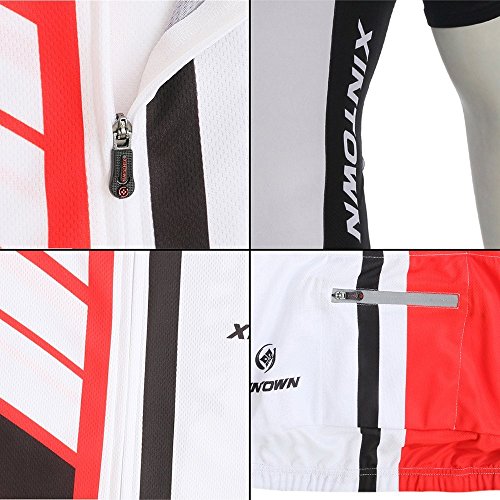 SKYSPER Hombres Jersey + Pantalones Cortos Mangas Cortas de Ciclismo Ropa Maillot Transpirable para Deportes al Aire Libre Ciclo Bicicleta