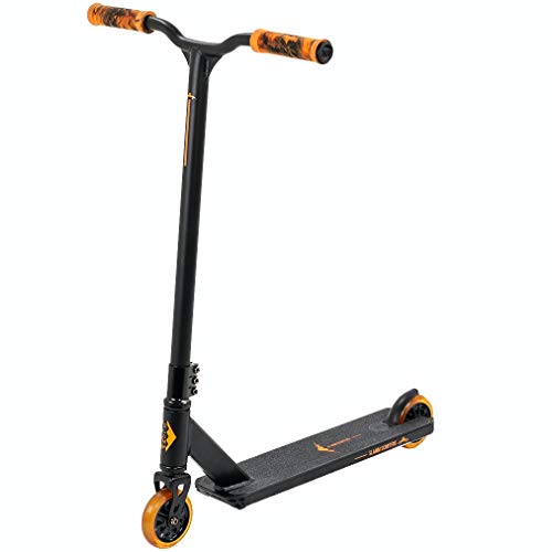 Slamm Scooters Classic V8 Patinetes, Adultos Unisex, Black/Orange (Multicolor), Talla Única