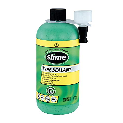 Slime 10125 Sellante de Reparación de Pinchazos de Neumático, Recarga de Kit de Reparación Inteligente, Apto para Coches, No Tóxico, Ecológico, 473 ml