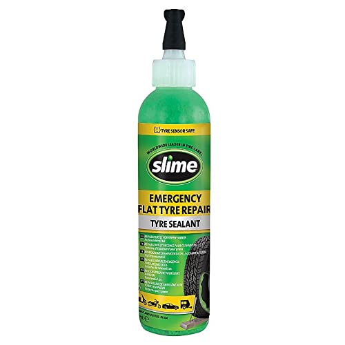 Slime SDS-500/06-IN Sellante de Reparación de Pinchazos, Reparación de Emergencia, Apto para Coches, Scooters y Otros Vehículos de Carretera, No tóxico, Ecológico, Botella de 473 ml