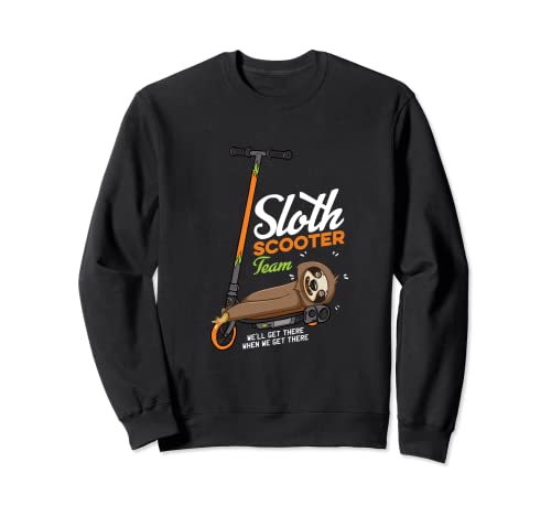 Sloth Scooter Team Escooter Rider Scootering Deportes extremos Sudadera