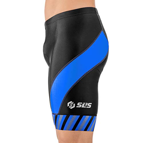 SLS3 Pantalones cortos de triatlón para hombre - Tri Short de 20 cm - Pantalones cortos de triatlón para hombre - Tri Shorts - FX Z - Diseñado por Athletes - - Small