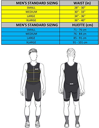 SLS3 Pantalones cortos de triatlón para hombre - Tri Short de 20 cm - Pantalones cortos de triatlón para hombre - Tri Shorts - FX Z - Diseñado por Athletes - - Small