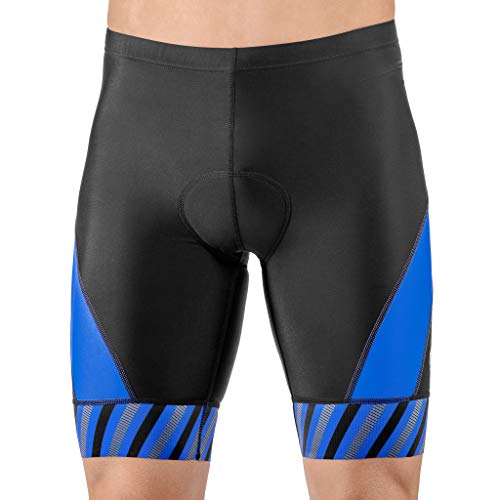 SLS3 Pantalones cortos de triatlón para hombre - Tri Short de 20 cm - Pantalones cortos de triatlón para hombre - Tri Shorts - FX Z - Diseñado por Athletes - - Small