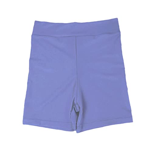 SM SunniMix Mujeres Stretch Spandex Gym Gym Skinny Shorts Hot Pants - Luz púrpura, SG