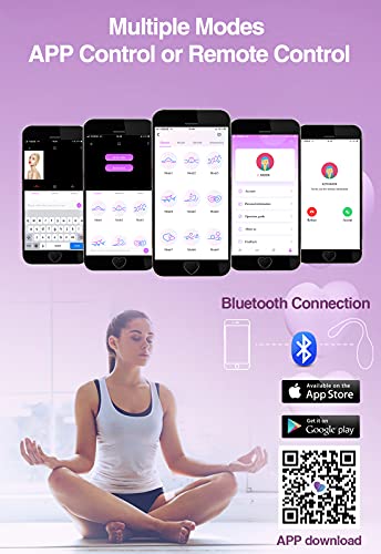 Smart Bolas Ejercicios Pelvicos con APP y Control Remoto - Ejercitador Suelo Pelvico Recomendado por Médicos para Prosblemas de la Incontinencia y Tonificar los Músculos Pélvico de Mujeres, Púrpura