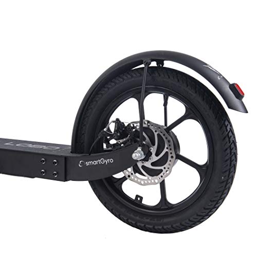 SMARTGYRO Lobo Patinete eléctrico con Ruedas de 20" y 16" (Base Amplia, Motor de 500W 36V, batería de 10.000 mAh, Vel MAX 25 h, Autonomía hasta 45 Km), Unisex-Adult, Negro