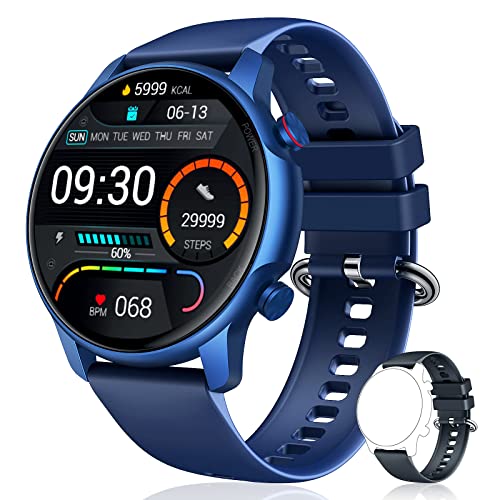Smartwatch Reloj Inteligente Hombre - Impermeable IP68 Pulsera Actividad Inteligente con Pulsómetro Caloría Monitor de Sueño Podómetro de Actividad 1.32'' Reloj Deportivo Hombre para Android y iOS