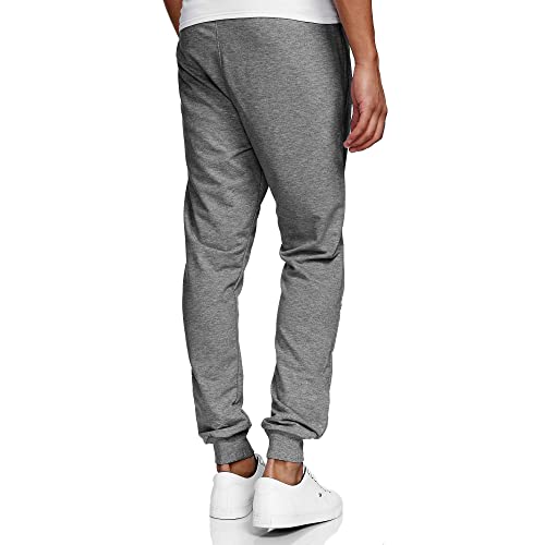 Smith & Solo Pantalones de chándal para hombre – Pantalones de chándal modernos | Algodón Joven Slim Fit | Pantalones de deporte – Entrenamiento – Pantalones de entrenamiento, Gris Oscuro Puño, XXXL